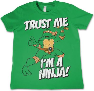 Teenage Mutant Ninja Turtles Trust Me I'm A Ninja Kids Tee Kinder T-Shirt Green