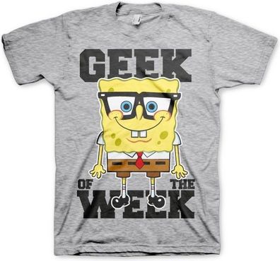 SpongeBob SquarePants Geek Of The Week T-Shirt Heather-Grey