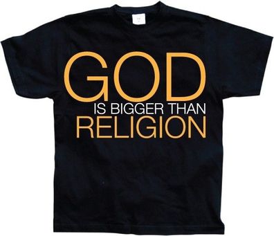 Hybris God Is Bigger Than Religion Black