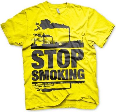 Hybris Stop Smoking T-Shirt Yellow