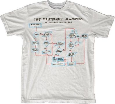The Big Bang Theory The Friendship Algorithm T-Shirt White