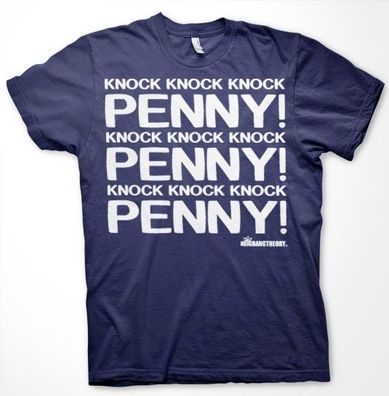 The Big Bang Theory Penny Knock Knock Knock T-Shirt Navy