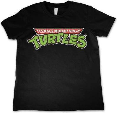 Teenage Mutant Ninja Turtles TMNT Classic Logo Kids T-Shirt Kinder Black