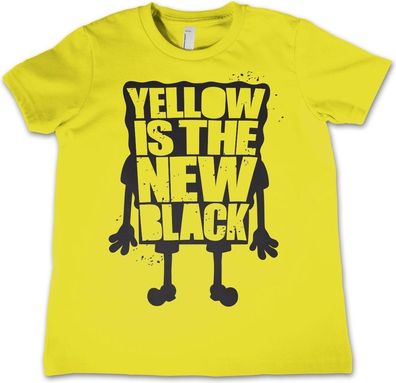SpongeBob SquarePants Yellow Is The New Black Kids T-Shirt Kinder Yellow