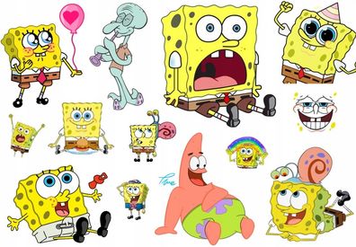 Kindertattoo SpongeBob Kindertattoos Abwaschbar Party Geburtstag Wasserfest Tattoo