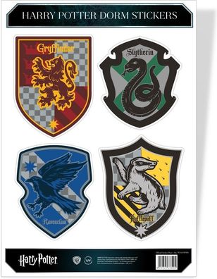 Harry Potter Dorm Sticker Set Aufkleber Multicolor