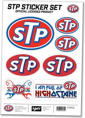 STP Brand Sticker Set Aufkleber Red