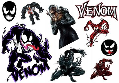 Kindertattoo Venom Kindertattoos Abwaschbar Party Geburtstag Wasserfest Tattoo