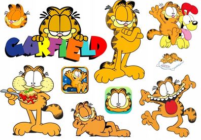Kindertattoo Garfield Kindertattoos Abwaschbar Party Geburtstag Wasserfest Tattoo 1