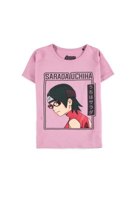 Boruto: Naruto Next Generations - Girls Short Sleeved T-Shirt Pink