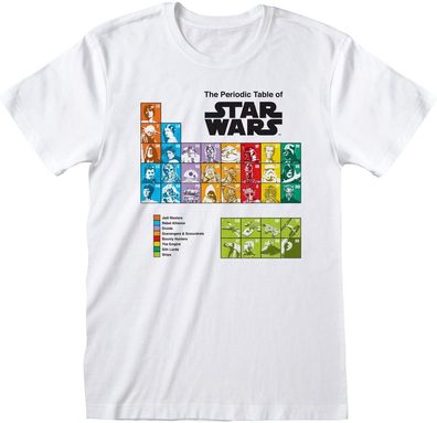 Star Wars - Periodic Table T-Shirt White