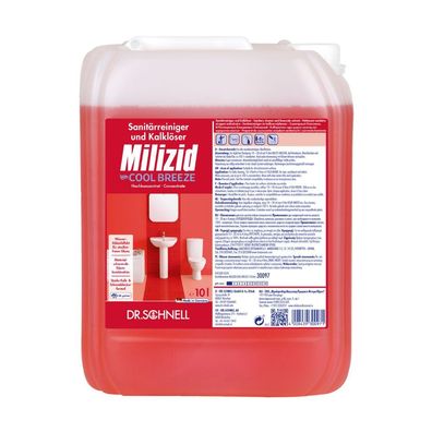 Dr. Schnell Milizid Cool Breeze Sanitärreiniger und Kalklöser - 10 Liter | Karton (1