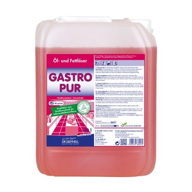 Dr. Schnell Gastro Pur Öl- und Fettlöser - 10 Liter | Karton (1 Kanister)