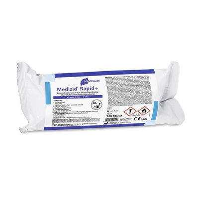 Meditrade Medizid® Rapid+ Desinfektionstücher - Dose / Nachfüllpackung | Beutel (150