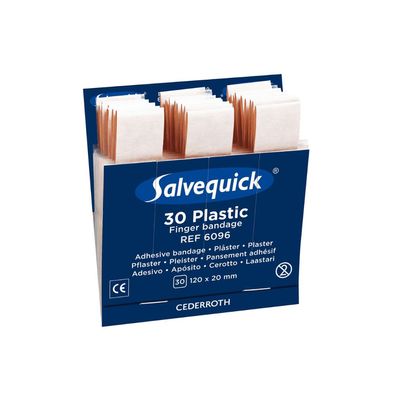 Holthaus Medical Salvequick® Nachfülleinsatz Fingerverband Plastic | Packung (30 Stüc