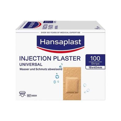 Hansaplast Universal Injektionspflaster 4 x 1,9 cm - 100 Stück | Packung (100 Stück)