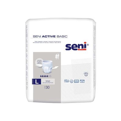 Seni Active Basic Inkontinenzpants, Größe M-XL - 30 Stück - L | Packung (30 Stück)