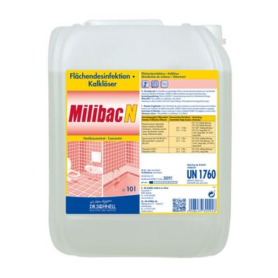 Dr. Schnell Milibac N Flächendesinfektion und Kalklöser - 10 Liter
