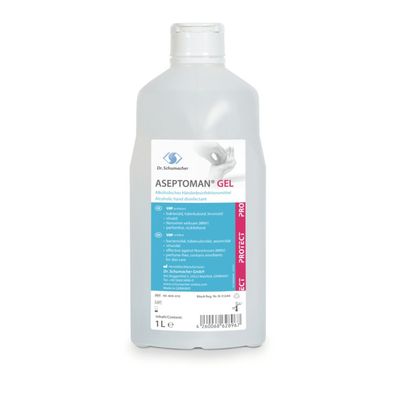 Dr. Schumacher Aseptoman® Gel Händedesinfektionsgel - 1 Liter | Flasche (1000 ml)
