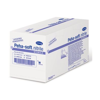 Hartmann Peha-soft® nitrile sterile, Untersuchungshandschuhe Größe L - 50 Paar | Pack