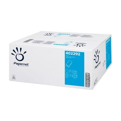 Papernet Falthandtuch 402292, V-Falz, 2-lg, Zellstoff - Karton | Karton (15 Packungen