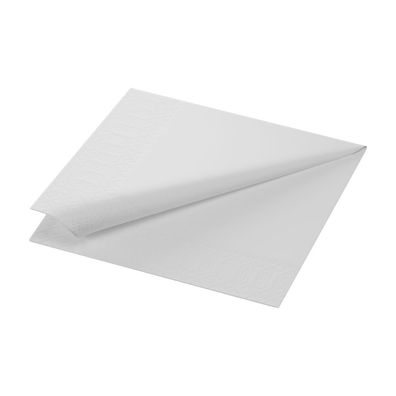Duni Tissue-Serviette, 33 x 33 cm, 2-lagig in weiß - 10 x 300 Stück