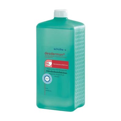 Schülke desderman® Händedesinfektion (ohne Farbstoff/ Parfüm) - 1 Liter