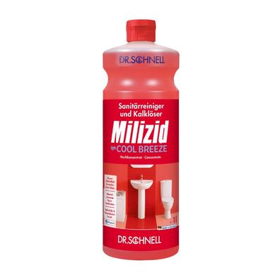 Dr. Schnell Milizid Cool Breeze Sanitärreiniger und Kalklöser - 1 Liter | Flasche (10