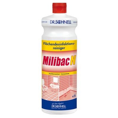 Dr. Schnell Milibac N Flächendesinfektion und Kalklöser - 1 Liter | Flasche (1 l)