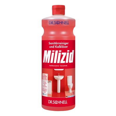 Dr. Schnell Milizid Sanitärreiniger und Kalklöser - 1 Liter | Flasche (1000 ml)