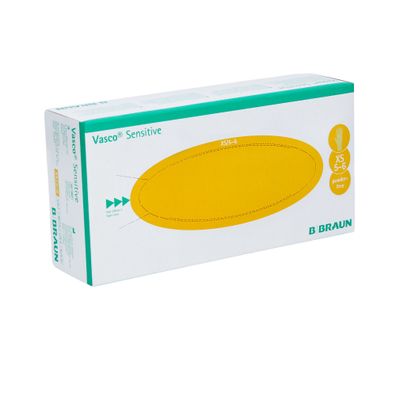 B. Braun Vasco® Sensitive Latex- Untersuchungshandschuhe - XS / Weiß | Packung (100 H