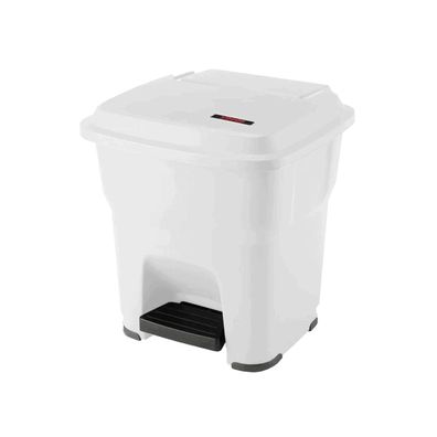 Vileda Professional Hera Abfallbehälter mit Pedal weiß - 35 Liter | Packung (1 Stück)