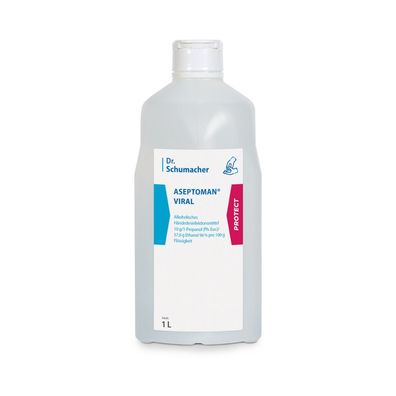 Dr. Schumacher Aseptoman® Viral Händedesinfektion - 1 Liter | Flasche (1 l)