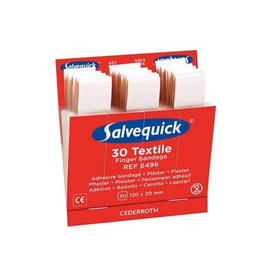 Holthaus Medical Salvequick® Nachfülleinsatz Fingerverband Textile | Packung (30 Stüc