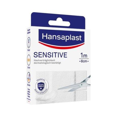 Hansaplast Sensitive Pflaster 1 m x 8 cm | Packung (1 m)