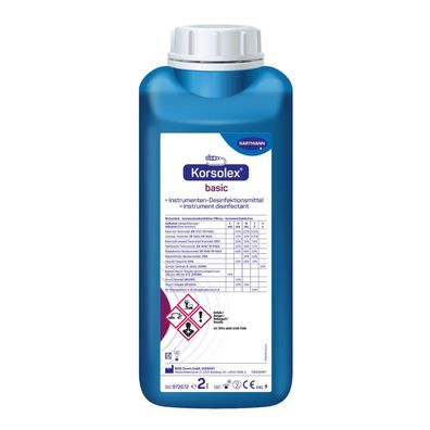 Hartmann Korsolex® basic Instrumentendesinfektion - 2 Liter | Flasche (2000 ml)