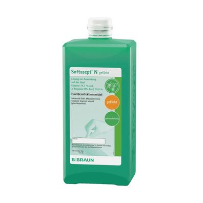 B. Braun Softasept® N Hautdesinfektionsmittel, gefärbt - 1 Liter | Flasche (1000 ml)