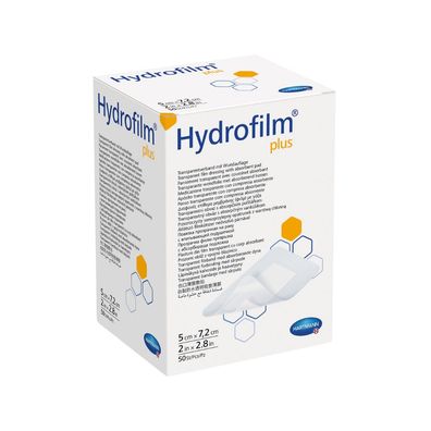 Hartmann Hydrofilm® Plus Transparentverband, 5 x 7,2 cm - 50 Stück | Packung (50 Stü