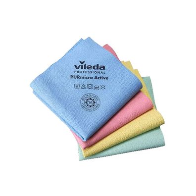 Vileda PURmicro Active Allrounder-Tuch Farbe Blau - 5 Stück | Packung (5 Stück)