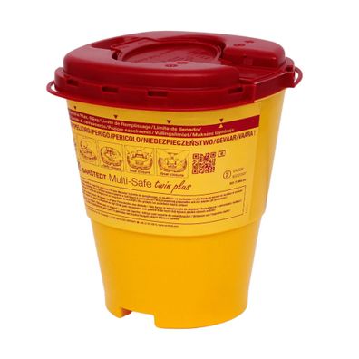 Multi-Safe twin plus Abwurfbehälter für Kanülen - 2,5 Liter | Packung (1 Behälter)