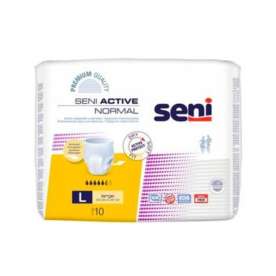 Seni Active Normal Inkontinenzpants - 10 Stück Größe L - B00DPZDYKK | Packung (10 Stü