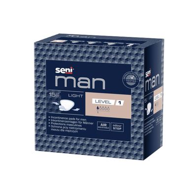 Seni Man Normal Level 1 Inkontinenzeinlage | Packung (15 Stück)
