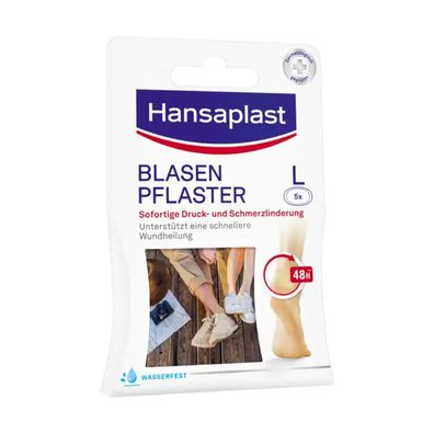Hansaplast Blasen-Pflaster groß 5 Stück - B082VPJ141 | Packung (5 Stück)