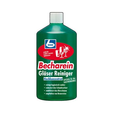 Dr. Becher Becharein Gläser Reiniger, 1 Liter - Hochkonzentrat | Flasche (1 l)