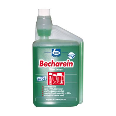 3x (DB-1126000) Dr. Becher Becharein Gläser Reiniger Pro, 1 Liter | Flasche (1000 ml)