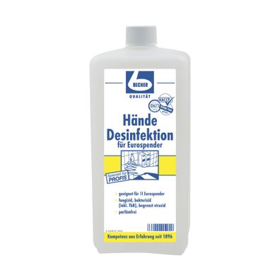 2x Dr. Becher Hände Desinfektion - 1 Liter - B00K5RCMG8 | Flasche (1 l) (Gr. 1 Liter)