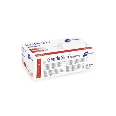Meditrade Gentle Skin® sensitive Latex Einmalhandschuhe - S / Weiß | Packung (100 Han