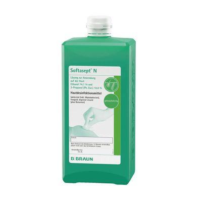 B. Braun Softasept® N Hautdesinfektionsmittel - 1000ml | Packung (1 l) (Gr. 1 Liter)