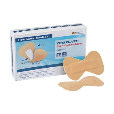 Holthaus Ypsiplast® Fingerkuppenverband, elastisch 4,5 x 8 cm - 50 Stück | Packung (2
