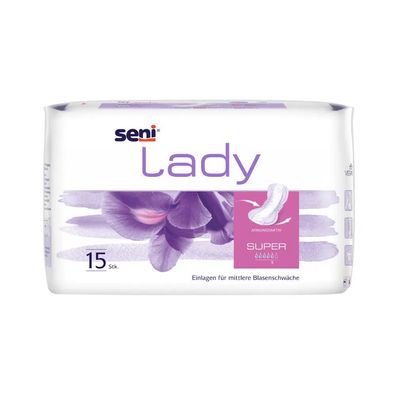 Seni Lady Super Inkontinenzeinlagen - 15 Stück | Packung (15 Stück)